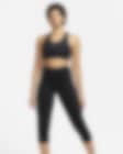 Low Resolution Nike Go Sıkı Destekli Yüksek Belli Kısaltılmış Cepli Kadın Taytı