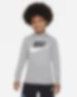 Nike Sportswear Futura Hooded Long Little Sleeve Tee T-Shirt. Kids