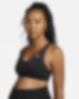 Low Resolution Nike Dri-FIT (M) Swoosh sports-BH med innlegg og middels støtte til dame (amme-BH)