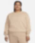 Low Resolution Nike Sportswear Phoenix Fleece ekstra stor sweatshirt med rund hals til dame (Plus Size)