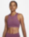 Low Resolution Nike Dri-FIT Swoosh Women's Medium-Support High-Neck Keyhole Sports Bra