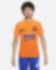 Low Resolution FC Barcelona Strike Big Kids' Nike Dri-FIT Short-Sleeve Soccer Top