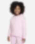 Low Resolution Sudadera con gorro de cierre completo para niñas talla grande Nike Sportswear Club Fleece