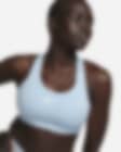 Low Resolution Dámská sportovní podprsenka Nike Swoosh se střední oporou a vycpávkami