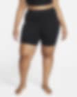 Low Resolution Nike Yoga Shorts mit hohem Bund für Damen (ca. 18 cm) (große Größe)