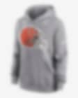 Low Resolution Nike Logo Club (NFL Cleveland Browns) Women's Pullover Hoodie