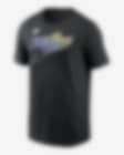 Low Resolution Tampa Bay Rays Cooperstown Wordmark Men's Nike MLB T-Shirt