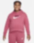 Low Resolution Nike Sportswear Club Fleece Big Kids' (Girls') Hoodie (Extended Size)
