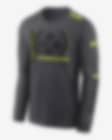 Men's Nike Anthracite Pittsburgh Steelers Volt Performance Long Sleeve T-Shirt Size: Small