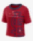 Nike Team Lineup (MLB St. Louis Cardinals) Women's Cropped T-Shirt.