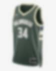 Low Resolution เสื้อแข่ง Nike Dri-FIT NBA Swingman Milwaukee Bucks Icon Edition 2022/23