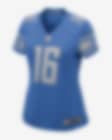 Women's Nike Jared Goff Silver Detroit Lions Game Jersey Size: Medium