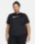 Low Resolution Damska koszulka do biegania z krótkim rękawem Dri-FIT Nike One Swoosh (duże rozmiary)