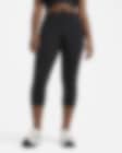 Low Resolution Γυναικείο κολάν crop μεσαίου ύψους για τρέξιμο Nike Fast (μεγάλα μεγέθη)