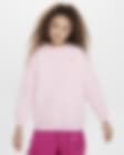 Low Resolution Overdimensioneret Nike Sportswear Club Fleece-sweatshirt til større børn (piger)