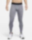 Buy Nike Men's Pro Hyperwarm Shred Printed Compression Tights Grey