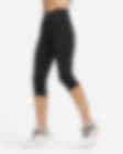 Nike Go Womens Firm Support High-Waisted Capri Tights Black XL