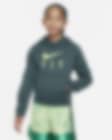 Low Resolution Sudadera con gorro de básquetbol Therma-FIT para niñas talla grande Nike