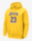 Low Resolution Los Angeles Lakers Club Nike NBA-s belebújós, kapucnis férfipulóver
