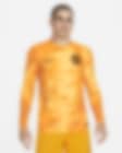 Low Resolution Netherlands 2022/23 Stadium Home Men's Nike Dri-FIT Long-Sleeve Soccer Jersey