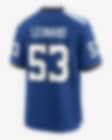 Nike Indianapolis Colts No53 Darius Leonard Royal Blue Team Color Youth Stitched NFL 100th Season Vapor Limited Jersey