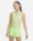 Low Resolution NikeCourt Dri-FIT Victory Tennis-Tanktop mit Print für ältere Kinder (Mädchen)