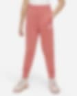 Low Resolution Faconsyede Nike Sportswear Club Fleece-bukser med høj talje til større børn (piger)