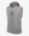 Low Resolution Los Angeles Angels Authentic Collection Early Work Men’s Nike Dri-FIT MLB Sleeveless Pullover Hoodie
