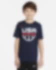 Low Resolution USAB Nike Dri-FIT-basketball-T-shirt til større børn