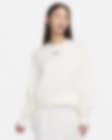 Low Resolution เสื้อวอร์มคอกลมผ้าเฟรนช์เทรีขนาดโอเวอร์-โอเวอร์ไซส์ผู้หญิง Nike Sportswear Phoenix Fleece