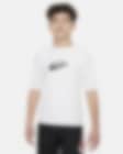 Low Resolution Camiseta Hydroguard de manga corta para niño talla grande Nike Swim Scribble