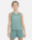 Low Resolution Camiseta de tirantes de entrenamiento Dri-FIT para niña talla grande Nike One