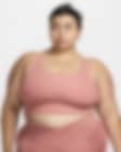 Low Resolution Nike Zenvy Rib Women's Light-Support Non-Padded Longline Sports Bra (Plus Size)