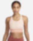 Low Resolution Nike Swoosh Sujetador deportivo de sujeción media con almohadilla de una sola pieza y escote alto - Mujer