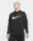 Low Resolution Nike Dry Dri-FIT mintás, kapucnis férfi fitneszpulóver