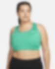 Low Resolution Nike Dri-FIT Swoosh Women's Medium-Support Non-Padded Sports Bra (Plus Size)