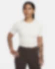 Low Resolution Kort kortärmad tröja Nike Zenvy Rib Dri-FIT för kvinnor
