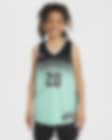 Low Resolution Koszulka dla dużych dzieci (chłopców) Nike Dri-FIT WNBA Swingman Sabrina Ionescu New York Liberty Rebel Edition 2023