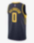 Indiana Pacers No22 T.J. Leaf Road Navy New Swingman Stitched NBA Jersey