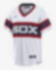 Low Resolution MLB Chicago White Sox (Carlton Fisk) Men's Cooperstown Baseball Jersey