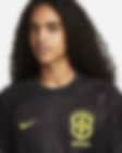 Brasilien 2022/23 Goalkeeper Svart Kortärmad fotbollströja för barn