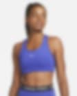 Low Resolution Sport-BH med mediumstöd Nike Dri-FIT Swoosh med ett inlägg för kvinnor