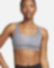 Low Resolution Sport-BH Nike Alate All U med lätt stöd, tunt foder, U-ringning och tryck för kvinnor