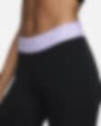 Nike Pro 365 Women's Black/Heather/White Mid-Rise Crop Leggings  (CZ9803-010) S&L