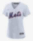 Low Resolution MLB New York Mets (Javier Baez) Women's Replica Baseball Jersey