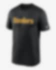 Steelers Men's Nike Legend Wordmark Short Sleeve Black T-Shirt - 4XL