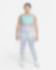 Nike Dri-FIT One Big Kids' (Girls') Printed Training Leggings (Extended  Size)
