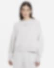 Low Resolution Nike Sportswear Collection Essentials extragroßes Fleece-Rundhalsshirt für Damen