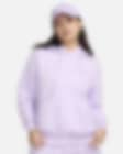 Low Resolution Oversized Nike Sportswear Phoenix Fleece-pullover-hættetrøje til kvinder