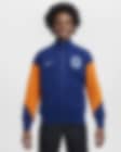 Low Resolution Dzianinowa kurtka piłkarska dla dużych dzieci Holandia Academy Pro
